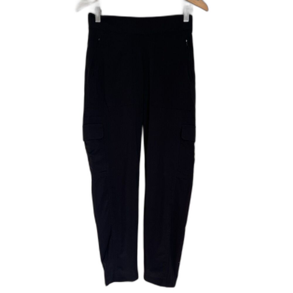 Athleta Chelsea Cargo Lined Pants Black Size 4 Stretch Travel Utility